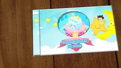 生日电子相册可爱模板视频的预览图